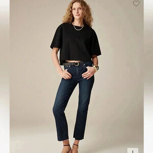 J.Crew 9” Demi Boot Crop Stretch Comfy Jean Size 31